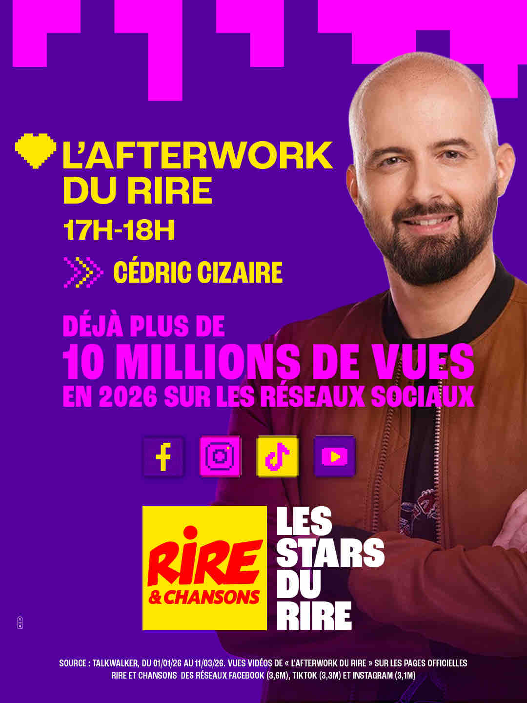 Rire & Chansons : «L’Afterwork du Rire» dépasse les 10 millions de vues en 2026