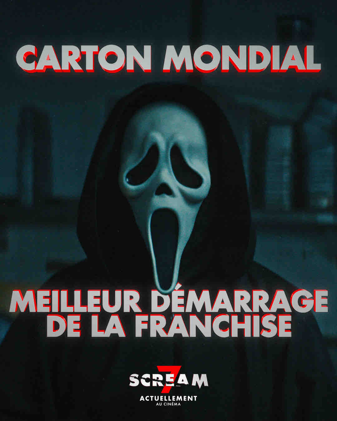 «Scream 7» signe le meilleur démarrage mondial de la franchise, avec 97,2 millions de dollars de recettes en quelques jours