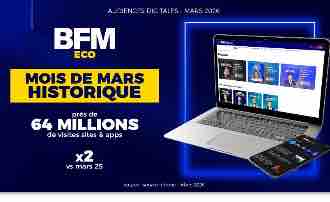 BFMTV.com signe son meilleur mois de mars depuis 6 ans