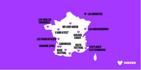 Deezer renforce son soutien aux festivals français