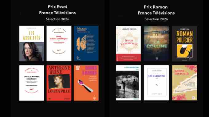 France Télévisions dévoile la sélection des Prix Essai et Prix Roman 2026 qui seront remis le 25 mai 2026