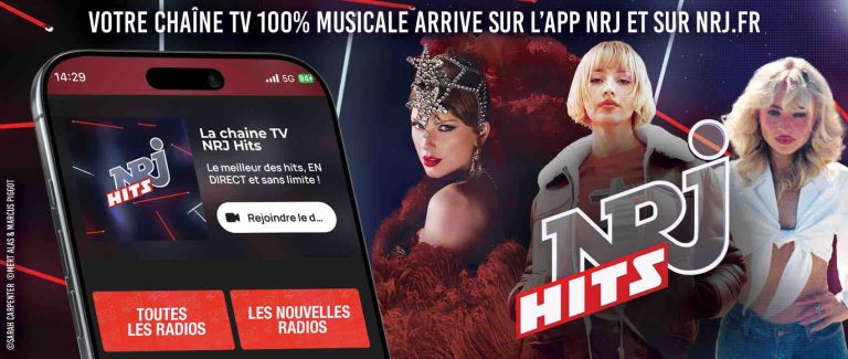 NRJ Hits se déploie en digital et arrive sur l’application NRJ