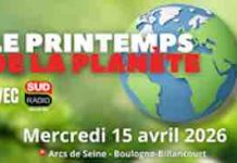 Sud Radio organise «Le Printemps de la planète» le 15 avril