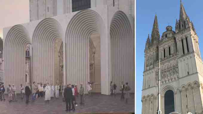 france.tv/ Ici Pays de la Loire : inauguration du parvis de la Cathédrale d’Angers jeudi 9 avril