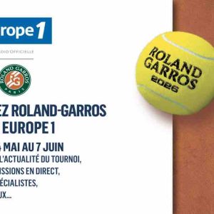 Europe 1, radio officielle de Roland-Garros