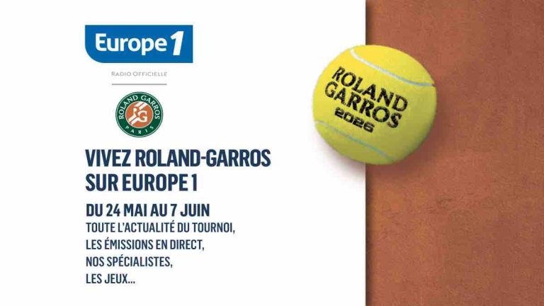 Europe 1, radio officielle de Roland-Garros