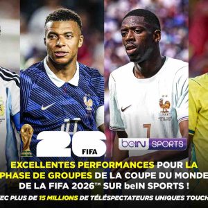 Coupe du Monde 2026: plus de 15 millions de téléspectateurs pour beIN SPORTS en phase de groupes