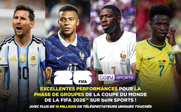 Coupe du Monde 2026: plus de 15 millions de téléspectateurs pour beIN SPORTS en phase de groupes