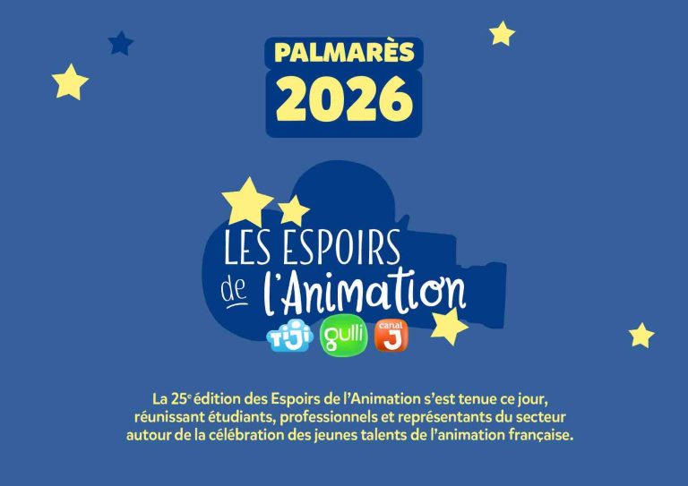 Gulli, Canal J et TiJi : Palmarès des Espoirs de l’Animation 2026