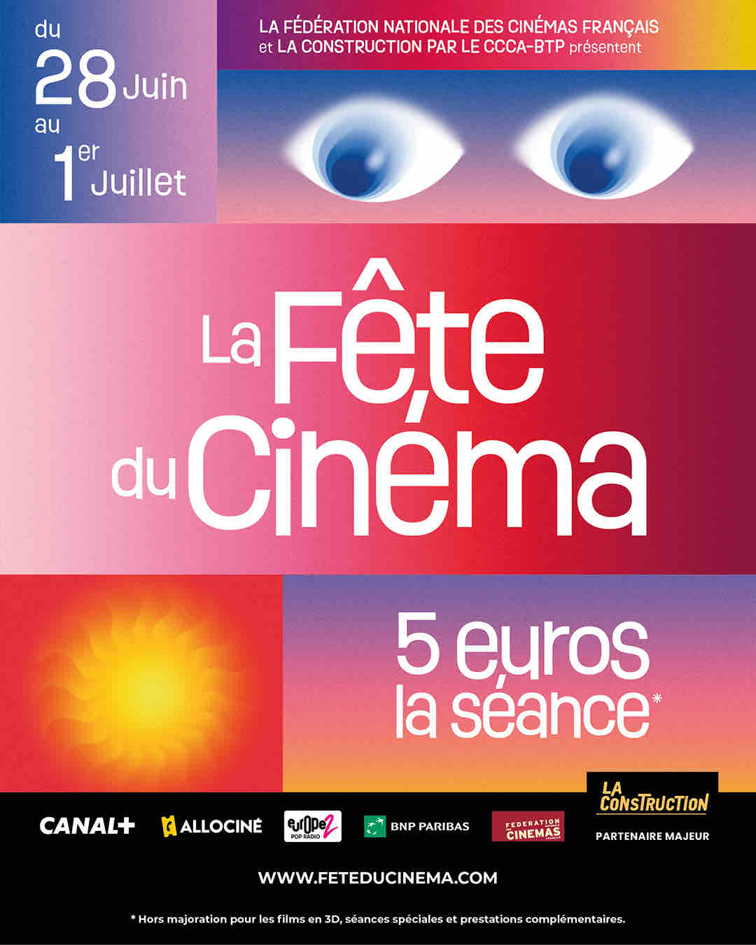 La Fête du Cinéma revient du 28 juin au 1er juillet