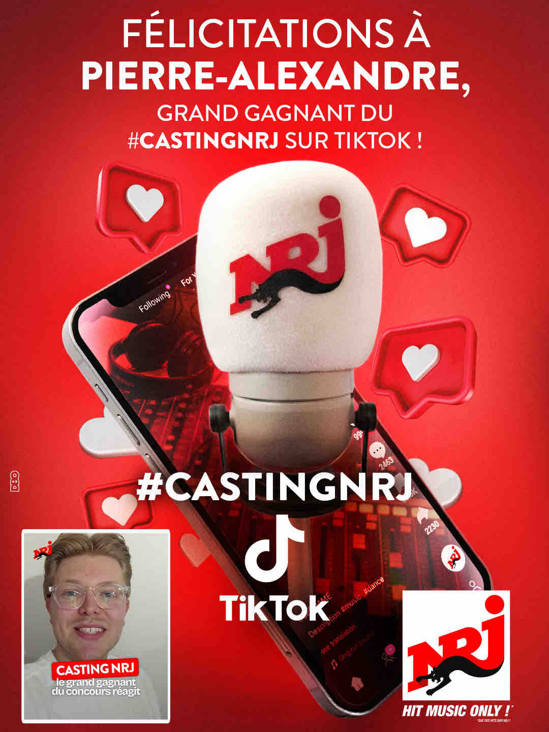 NRJ dévoile le gagnant de la 3e édition du #CastingNRJ sur TikTok