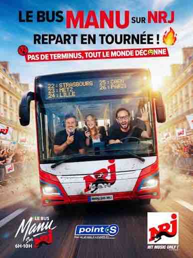 NRJ : le Bus «Manu sur NRJ» repart en tournée