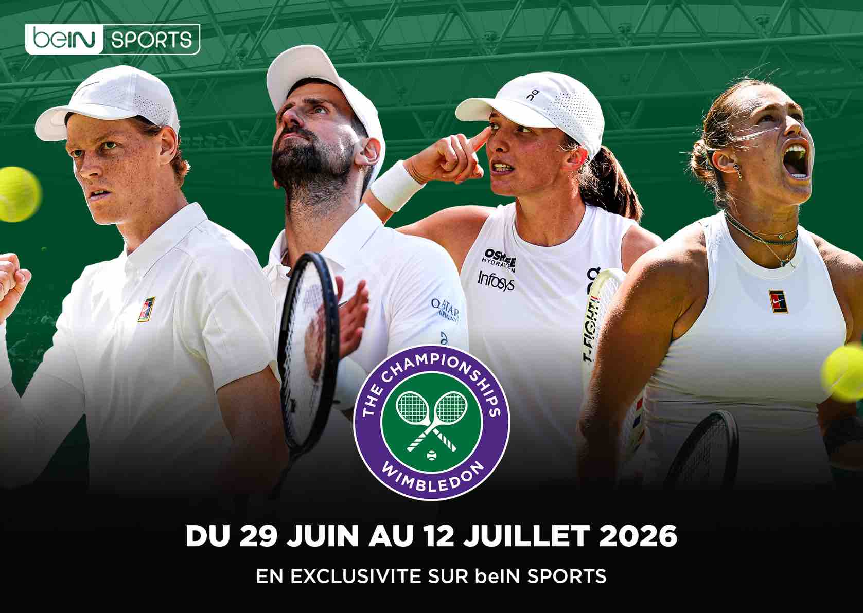 Wimbledon 2026 : beIN SPORTS diffusera le tournoi en exclusivité et déploie un dispositif spécial