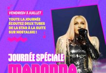Nostalgie : journée spéciale Madonna vendredi 3 juillet