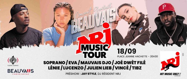 NRJ : le «NRJ Music Tour» fera étape à Beauvais le 18 septembre