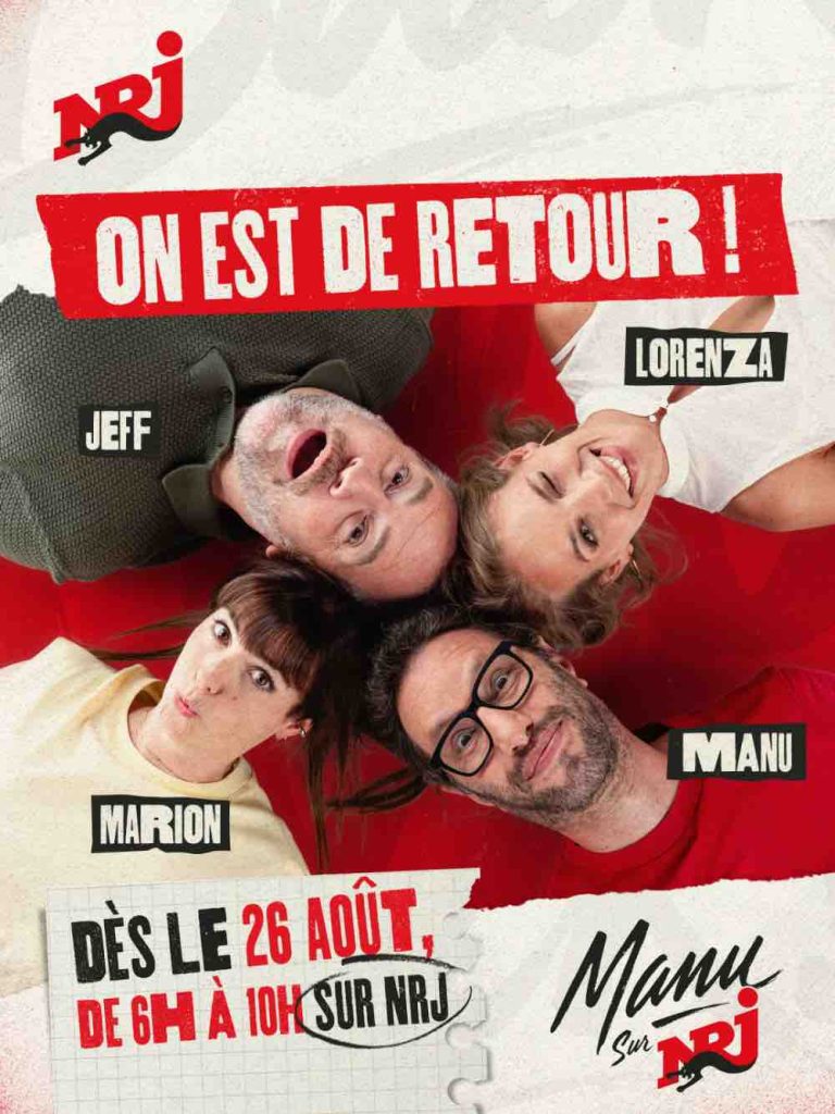 NRJ : nouvelle équipe pour la matinale de Manu