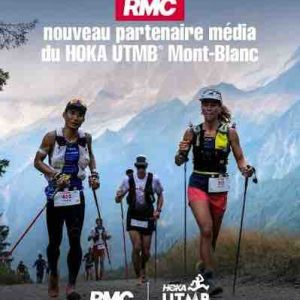 RMC partenaire média officiel du HOKA UTMB Mont-Blanc