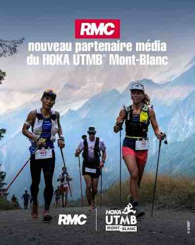 RMC partenaire média officiel du HOKA UTMB Mont-Blanc