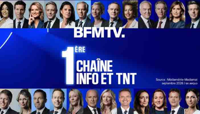 BFMTV en tête des chaînes info en septembre