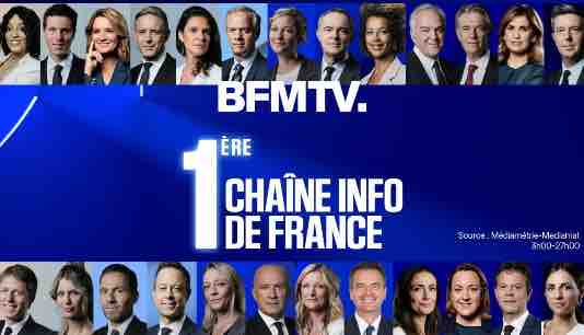 BFMTV leader info avec 3,1% de pda du 14 au 20 septembre