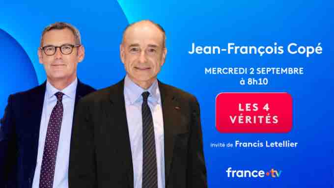France 2 : Jean-François Copé invité des «4 Vérités» le 2 septembre