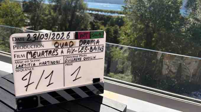 France 2 : tournage de «Meurtres à Aix-les- Bains» avec Manon Azem et Michaël Abiteboul