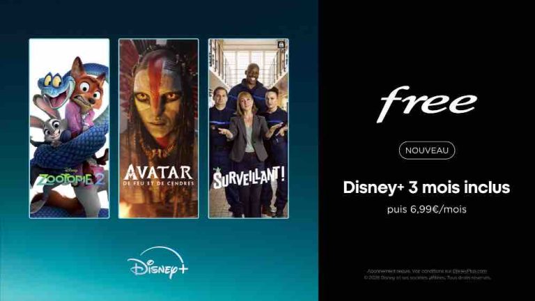 Free : 3 mois de Disney+ inclus pour les abonnés Freebox