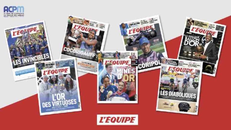 L’Équipe signe la plus forte progression de la Presse Quotidienne Nationale en diffusion