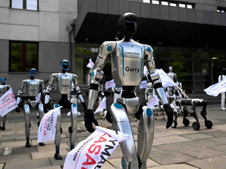 Pologne : des robots manifestent pour réclamer un encadrement de l’intelligence artificielle