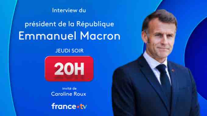 TF1/France 2 : Emmanuel Macron interviewé jeudi à 20h00 par Gilles Bouleau et Caroline Roux