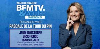 BFMTV : le «Tour de France BFMTV&VOUS» au Mondial de l’Auto le 15 octobre
