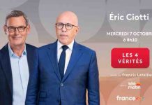 France 2 : Éric Ciotti invité des «4 Vérités»