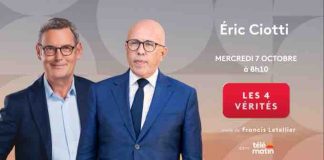 France 2 : Éric Ciotti invité des «4 Vérités»